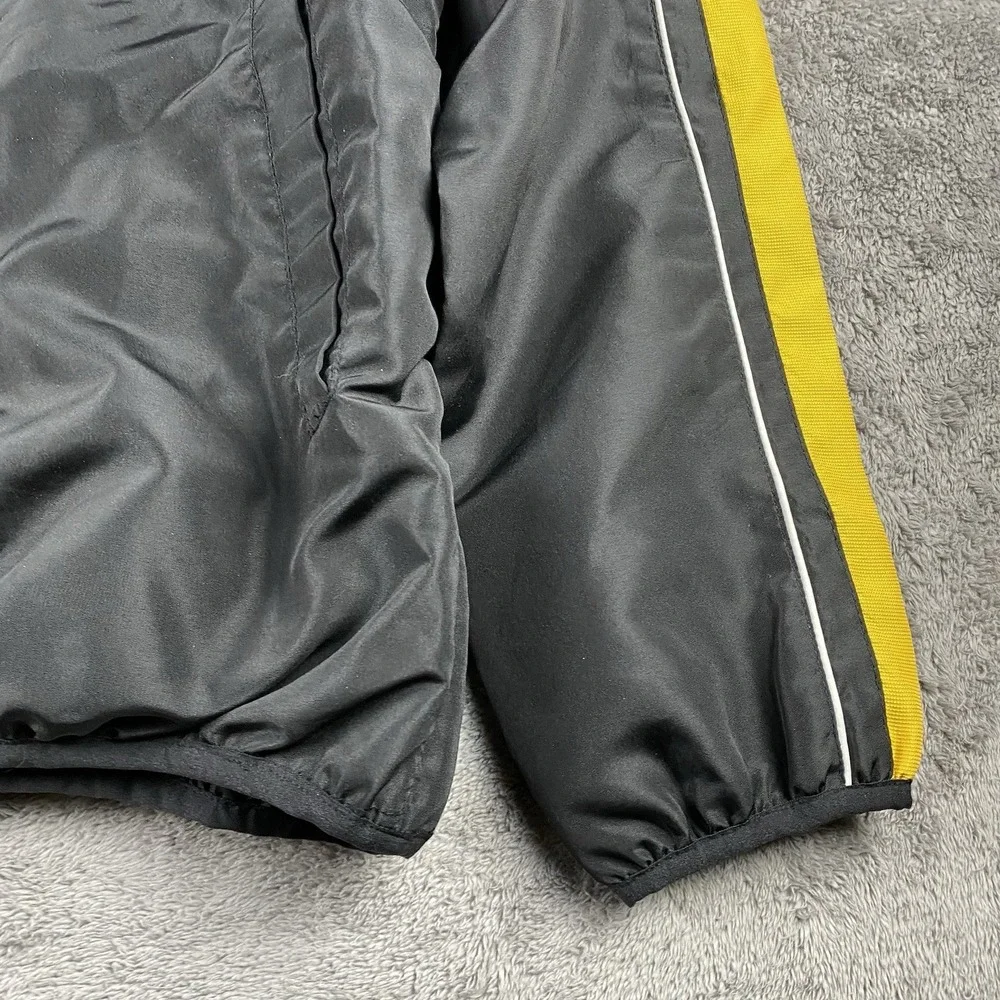 NFL‎ Pittsburgh Steelers Windbreaker Jacket Mens Medium Black Yellow